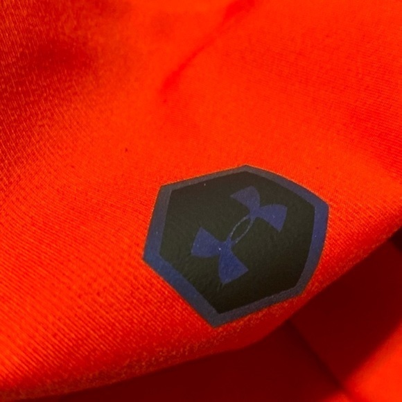 UNDER ARMOUR Men’s ColdGear Rush Mock-Shirt Size Large Orange 16% Elastane - Picture 9 of 13